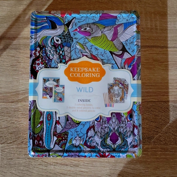 NEW Adult Coloring/Sticker Set - Picture 3 of 15